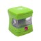 Kitchen Innovations Garlic-A-Peel Garlic Press, Crusher, Cutter, Mincer, and Storage Container - Includes Silicone Garlic Peeler - Easy to Clean - Stainless Steel Blades, Green